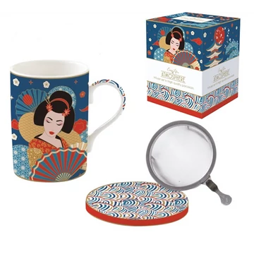 Porcelán szűrősbögre tetővel, 350ml, dobozban, Tokyo, Atmosphere, R2S.105TOKY Porcelán szűrősbögre tetővel, 350ml, dobozban, Tokyo, Atmosphere, R2S.105TOKY