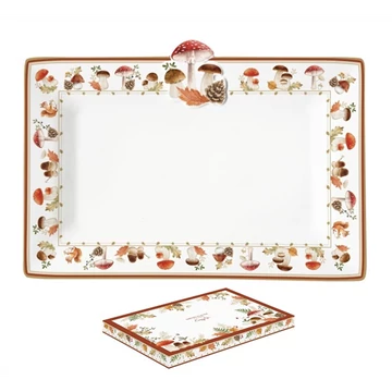 Porcelántálca 35x25cm, dobozban, Autumn Breeze, R2S.2143AUBR