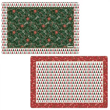 Műanyag tányéralátét kétoldalas 45x30cm, Atmosphere, Fancy Christmas , R2S.320FACH