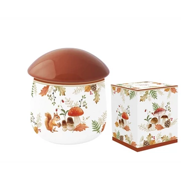Porcelán konyhai tároló gombaformájú, 11x15cm, dobozban, Autumn Breeze, R2S.2147AUBR