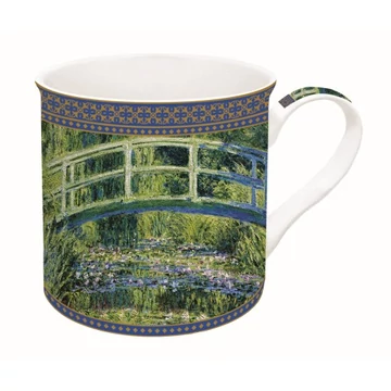 Porcelánbögre dobozban 300ml,Monet:Vízililiom és Japán híd, R2S.170MON1