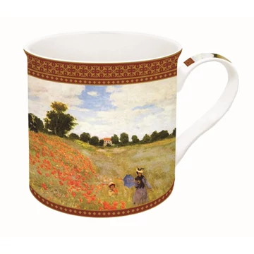 Porcelánbögre dobozban 300ml,Monet:Pipacsmező, R2S.170MON2