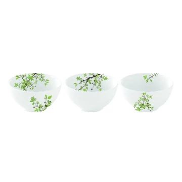 Porcelán tálkaszett S/3, 9,5cm, dobozban, Natura, R2S.1084NTRA