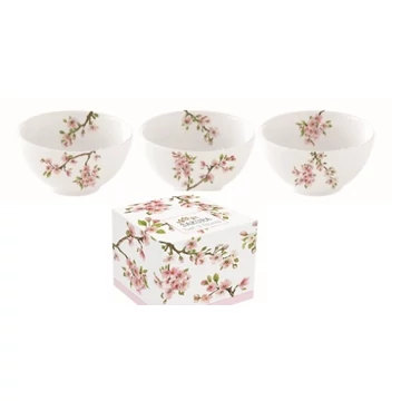 Porcelán tálkaszett S/3,9,5cm,dobozban,Sakura, R2S.1084SAKU