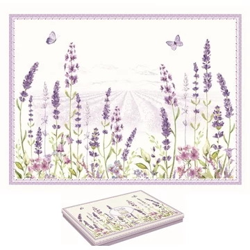 Parafa tányéralátét,40x30cm,4db-os,Lavender Field, R2S.961LAVF