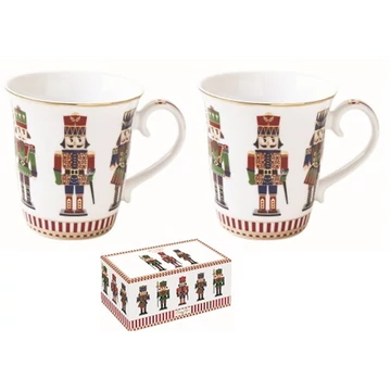 Porcelán bögreszett 275ml, 2db-os dobozban,Nutcracker, R2S.1102NUTC