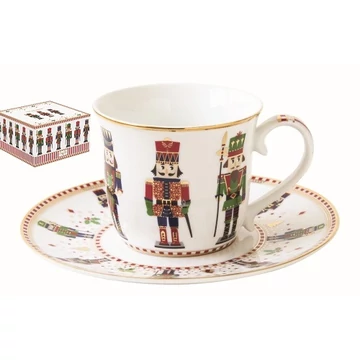 Porcelán teáscsésze+alj 200ml dobozban,Nutcracker, R2S.1106NUTC
