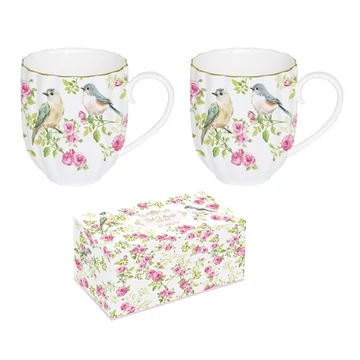 Porcelán bögreszett 2db-os 350ml dobozban,Spring Time, R2S.1281SPRI