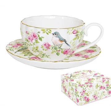 Porcelán teáscsésze+alj 200ml dobozban Spring Time, R2S.1282SPRI Porcelán teáscsésze+alj 200ml dobozban Spring Time, R2S.1282SPRI