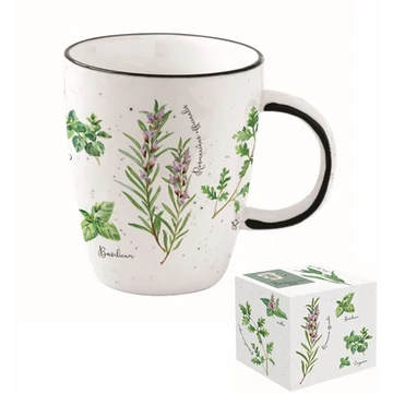 Porcelánbögre 350ml dobozban,Herbarium, R2S.2203HERU