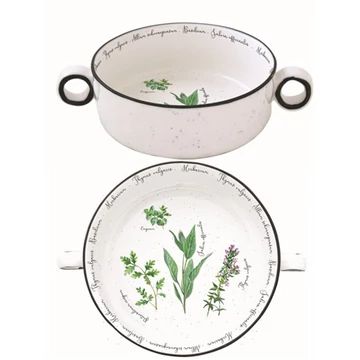 Porcelántál füllel 16cm,Herbarium, R2S.2207HERU