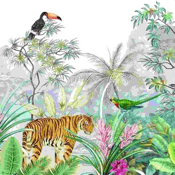 Papírszalvéta 33x33cm, 20db-os, Tropical Paradise, R2S.414TROP