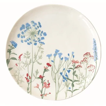 Porcelán lapostányér 26cm, Mille Fleurs Blue, R2S.2200MILB