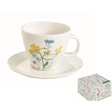 Porceláncsésze+alj 250ml, dobozban, Mille Fleurs Yellow, R2S.2204MILY