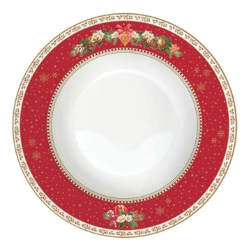Porcelán mélytányér 21,5cm, Christmas Memories, R2S.943CHME Porcelán mélytányér 21,5cm, Christmas Memories, R2S.943CHME