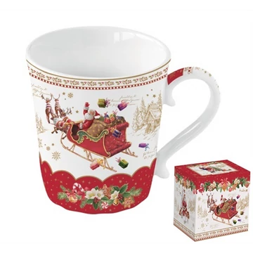 Porcelánbögre 340ml, dobozban, Christmas Memories, R2S.1234CHME