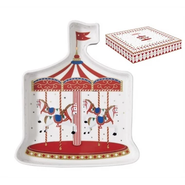 Porcelántálca 20x23,5cm, dobozban, Christmas Wonderland, R2S.1329CHWO