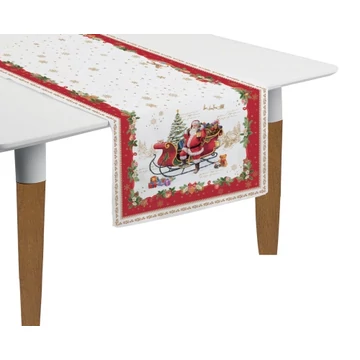 Asztali futó 45x140cm, 2 db-os, 100% pamut, Christmas Memories, R2S.2631CHME Asztali futó 45x140cm, 2 db-os, 100% pamut, Christmas Memories, R2S.2631CHME