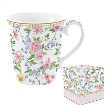 Porcelánbögre 275ml dobozban,Garden Joy, R2S.1101GAJO