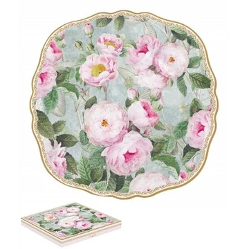 Porcelán desszerttányér 20cm dobozban,Roses in Bloom, R2S.1176ROBL