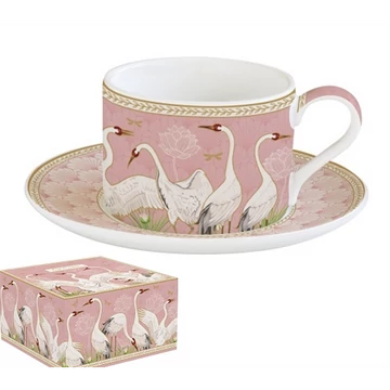 Porcelán teáscsésze+alj 240ml dobozban,Dancing Herons, R2S.133DANC Porcelán teáscsésze+alj 240ml dobozban,Dancing Herons, R2S.133DANC
