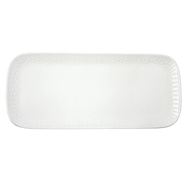 Porcelántálca 36x16cm,Drops White, R2S.2772DROW