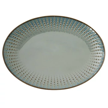 Porcelántálca ovál 32x23cm,Drops Celadon, R2S.2771DROC