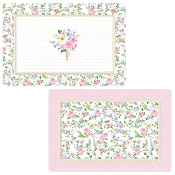Műanyag tányéralátét kétoldalas 45x30cm,Garden Joy, R2S.320GAJO