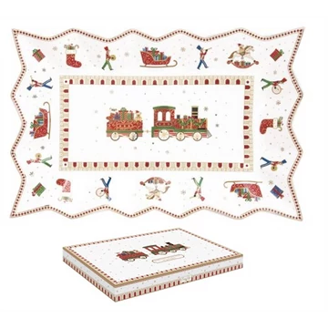 Porcelántálca 35x23cm, dobozban, Polar Express, R2S.1004EXPR