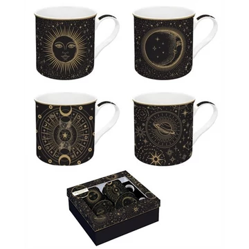 Porcelán bögreszett 4 db-os, 300ml, dobozban, Atmosphere, Celestial, R2S.179CELE