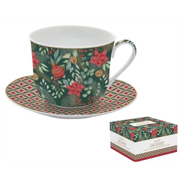 Porcelán reggelizőcsésze+alj 400ml dobozban,Atmosphere, Christmas Joy, R2S.1454CJOY Porcelán reggelizőcsésze+alj 400ml dobozban,Atmosphere, Christmas Joy, R2S.1454CJOY