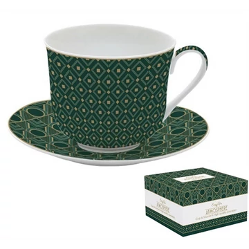 Porcelán reggelizőcsésze+alj 400ml, dobozban, Atmosphere, Charleton, R2S.1454CTON
