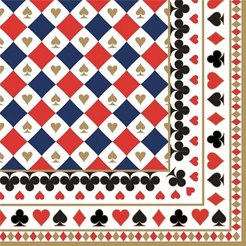 Papírszalvéta 33x33cm, Casino Royale, 20db-os, R2S.414CASR
