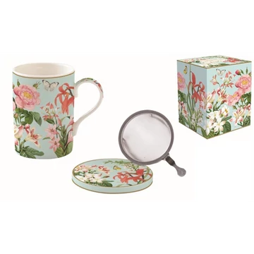 Porcelán szűrősbögre tetővel, 350ml, dobozban, Botanic Garden			, R2S.105BGAR Porcelán szűrősbögre tetővel, 350ml, dobozban, Botanic Garden			, R2S.105BGAR