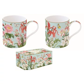 Porcelán bögreszett 2db-os 350ml dobozban, Botanic Garden, R2S.283BGAR