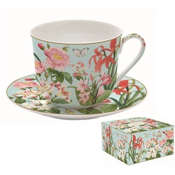 Porcelán reggelizőcsésze+alj 400ml, dobozban, Botanic Garden, R2S.1454BGAR Porcelán reggelizőcsésze+alj 400ml, dobozban, Botanic Garden, R2S.1454BGAR