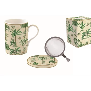 Porcelán szűrősbögre tetővel, 350ml, dobozban, Oasis				, R2S.105OASI Porcelán szűrősbögre tetővel, 350ml, dobozban, Oasis				, R2S.105OASI