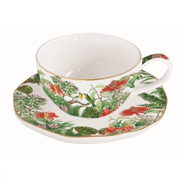Porcelán teáscsésze+alj 250ml, Exotica, R2S.1589EXCA