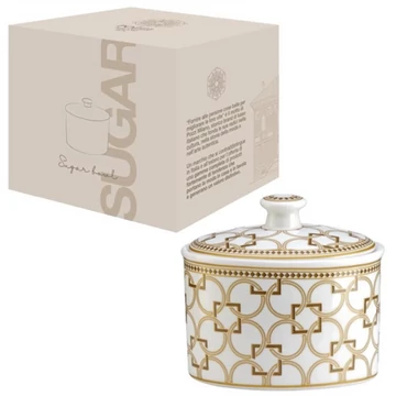 Porcelán cukortartó 300ml, dobozban, Déco, P.M.PM0127DECO