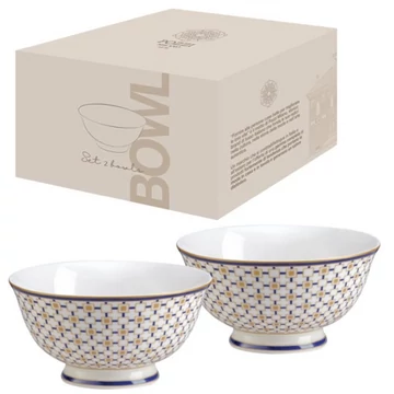 Porcelán tálkaszett 2db-os, 11cm, dobozban, Charles, P.M.PM0129CHRL