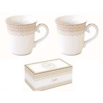 Porcelán bögreszett 275ml, 2db-os dobozban, Festive, R2S.1102FESV