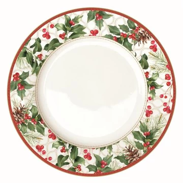 Porcelán lapostányér 26,5cm, Christmas Berries, R2S.942CHBE Porcelán lapostányér 26,5cm, Christmas Berries, R2S.942CHBE