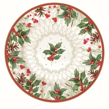 Porcelán desszerttányér 19cm, Christmas Berries, R2S.944CHBE
