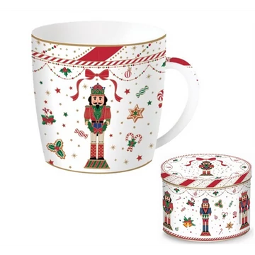 Porcelánbögre 350ml, fémdobozban, Nutcracker Twist, R2S.217NTWI