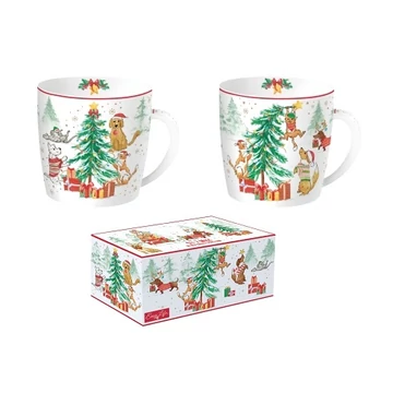 Porcelán bögreszett 2db-os, dobozban, 350ml, Christmas Gang, R2S.213CHGA Porcelán bögreszett 2db-os, dobozban, 350ml, Christmas Gang, R2S.213CHGA