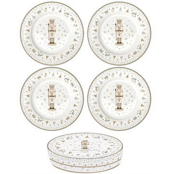 Porcelán desszerttányérszett 4db-os, 19cm, dobozban, Royal Nutcracker, R2S.1100RNUT Porcelán desszerttányérszett 4db-os, 19cm, dobozban, Royal Nutcracker, R2S.1100RNUT