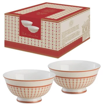 Porcelán tálkaszett 2db-os, 11cm, dobozban, Imperial, P.M.PM0129IMPE