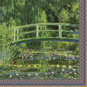 Papírszalvéta 33x33cm, 20db-os, Monet: Vízililiom és japán híd, R2S.414MON1 Papírszalvéta 33x33cm, 20db-os, Monet: Vízililiom és japán híd, R2S.414MON1