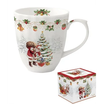 Porcelánbögre 370ml, dobozban, Nostalgic Christmas, R2S.2780NOCH