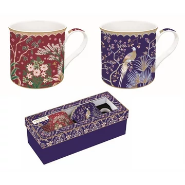 Porcelán bögreszett 2db-os, 300ml, dobozban, Atmosphere, Electic Chic, R2S.178ECLE
